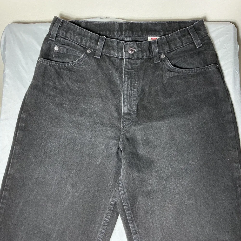 Levi's 560 Jeans Mens 33x32‎ Black Orange Tab Loose Fit Tapered Leg Made in USA